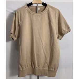 Save Khaki United Short Sleeve Sweatshirt - Natural/Beige - Men's Large